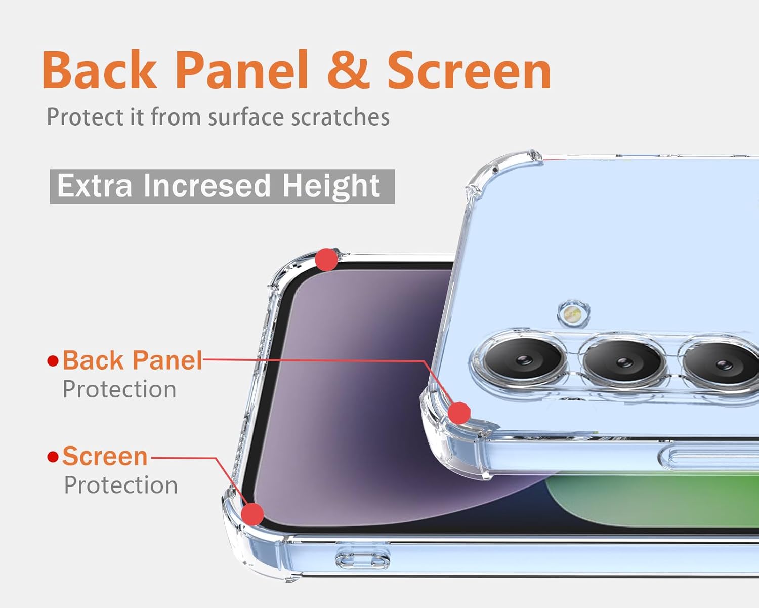 Samsung Galaxy A26 5G Shockproof Soft TPU Case Transparent