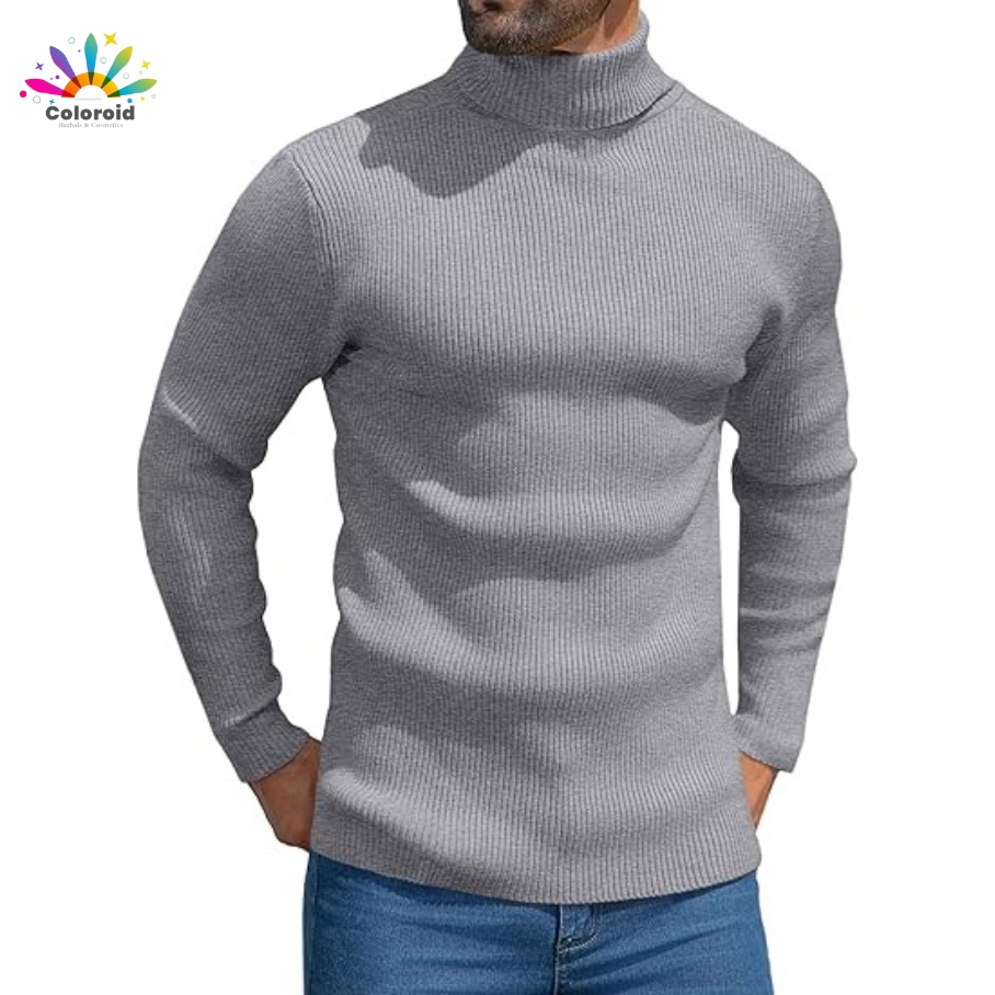 Premium Quality Slim Fit Lightweight Long Sleeve High Neck for Men - Turtle Neck