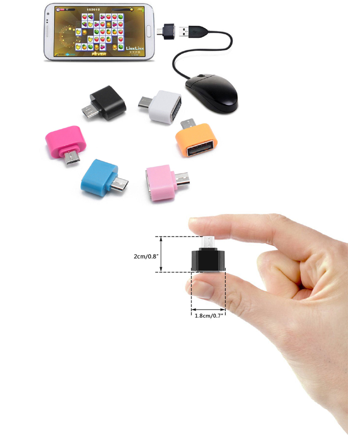 Buy 1 Get 1 Free - Micro USB Male to USB 2.0 Adapter OTG Converter For Android Tablet Phone