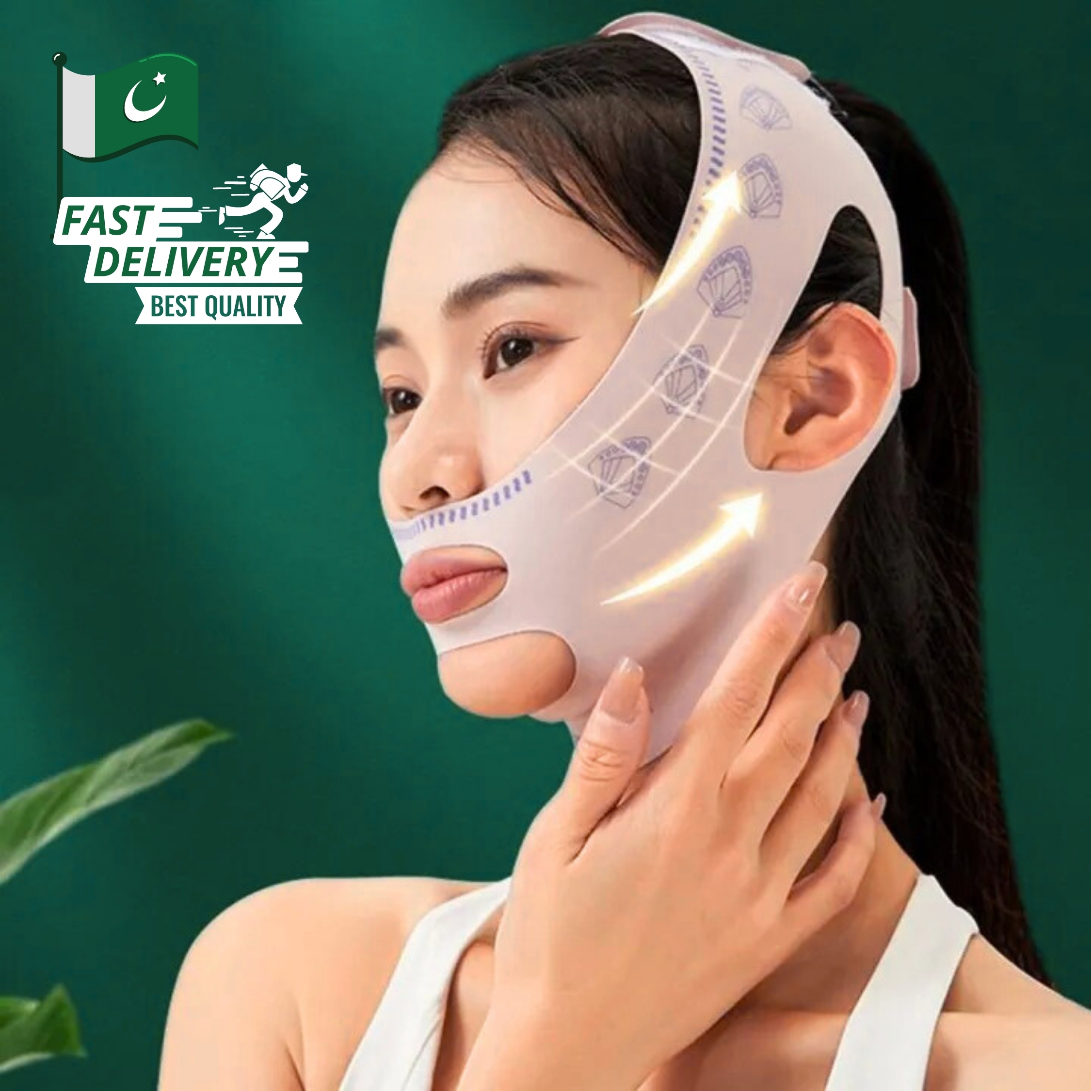 Reduce Double Chin Lift Up with Face Slimming Belt Face Strap Belt Elasticity Beauty Lift Oval Anti-Wrinkle Reusable Face Slimming Strap V Face