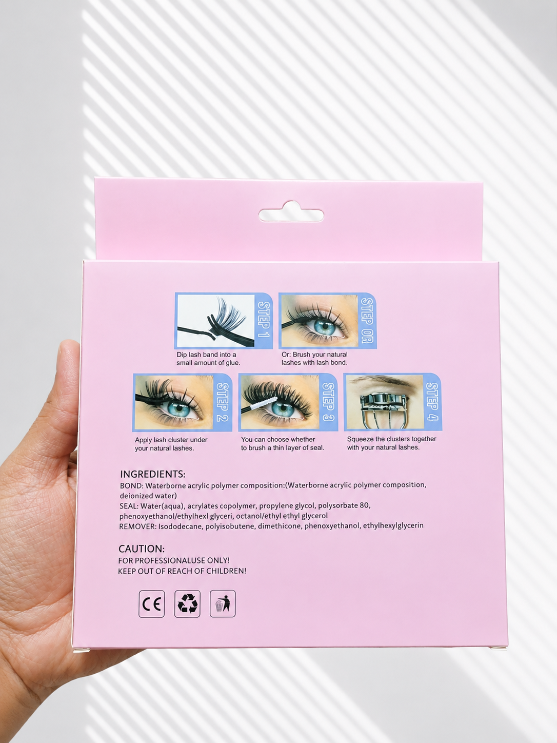 DIY Eyelash Extension Kit | Lash Cluster Kit with Waterproof Strong Hold Bond & Seal, Remover and Tweezers (200 Clusters)