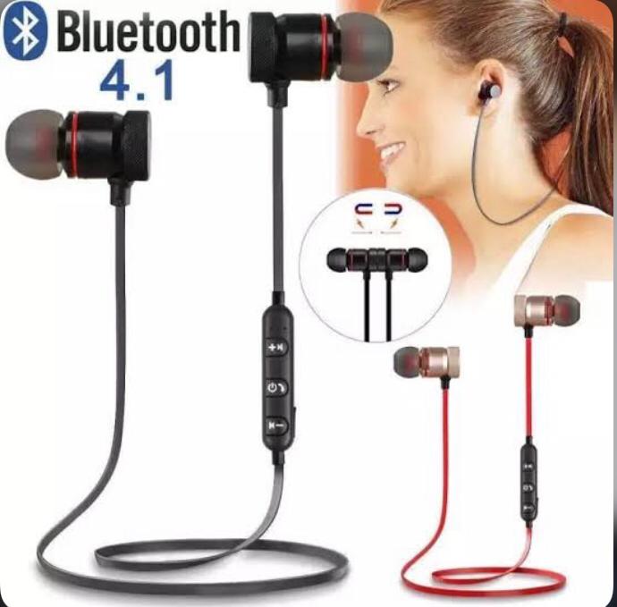 M5 Wireless Magnetic Bluetooth Neckband | Sports Earphones | Stereo Sound | Mic for Calling | Connect With All Bluetooth Devices.