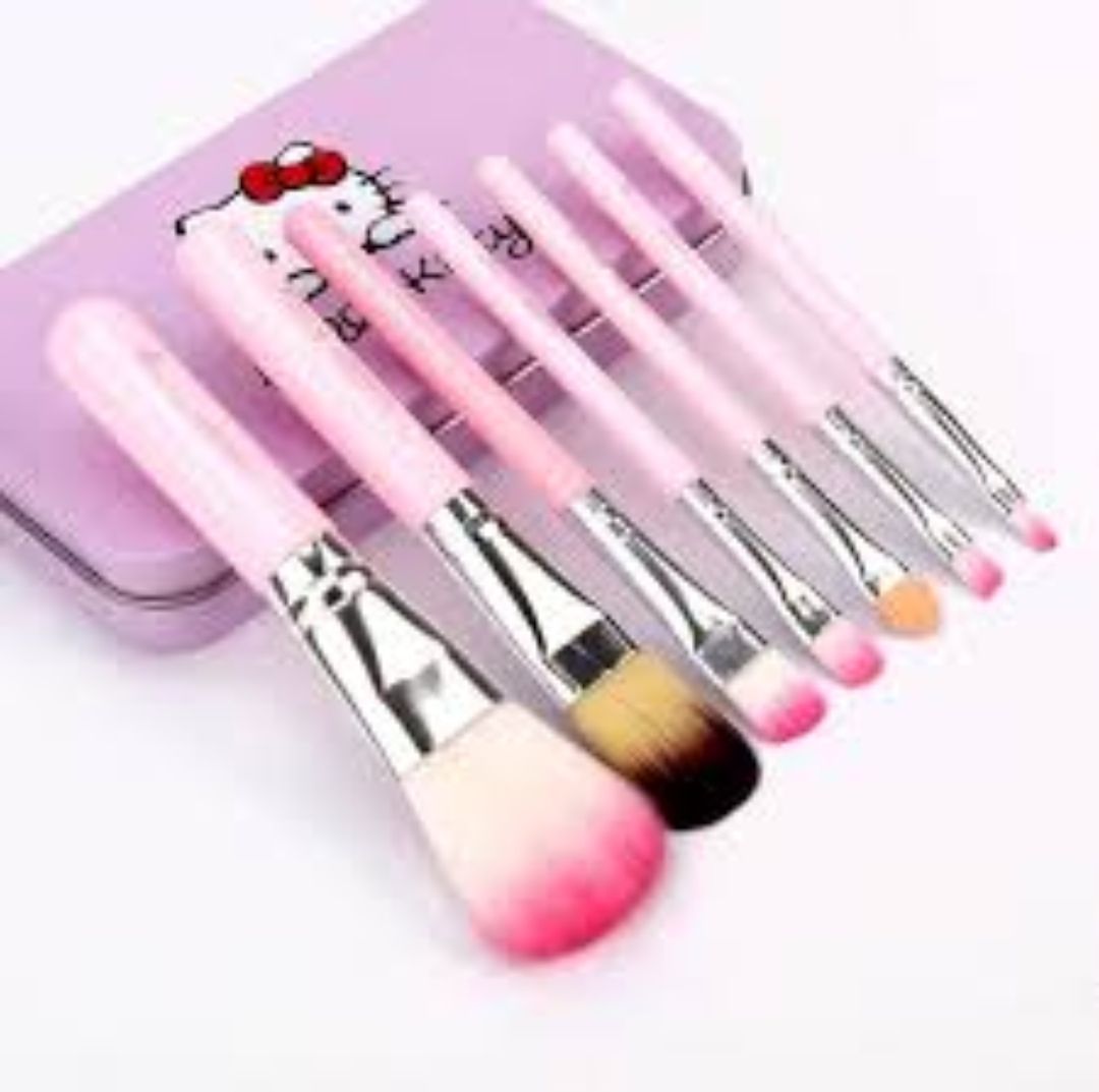 hello kitty makeup brushes - Hello Kitty Brush Set - Make up Fenty Beauty 7in1