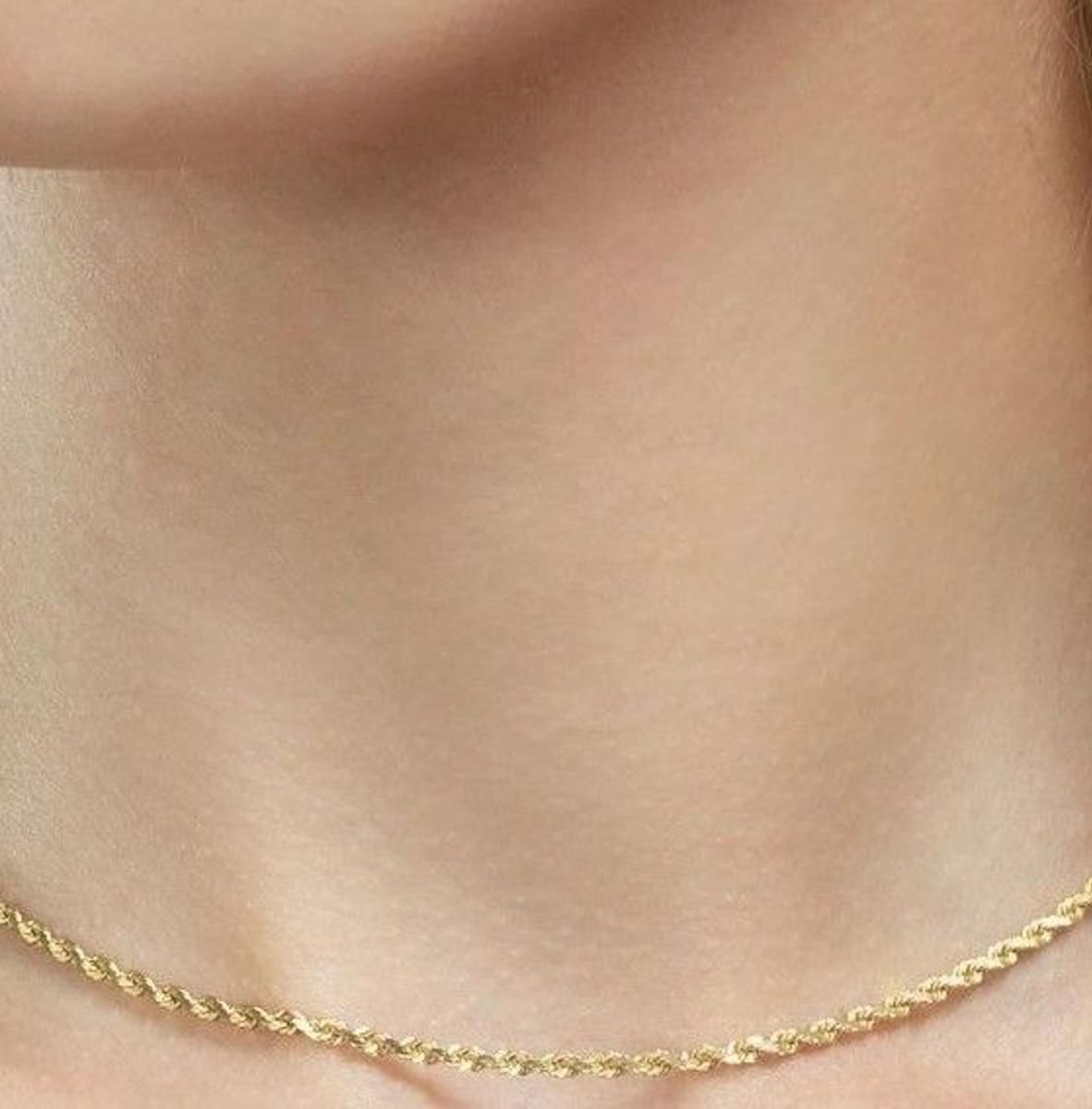 Italian Rope Design Neck Chain For Men â Golden Plated