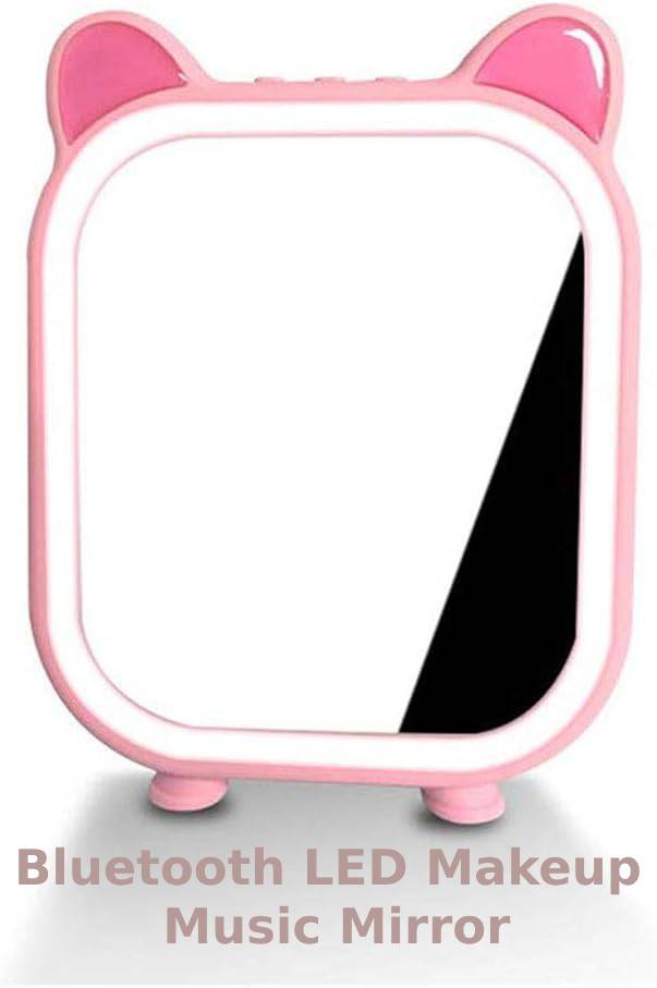 Vanity Mirror - Standing Mirror - Makeup Mirror - LED Bluetooth Music Makeup Mirror - LED Light with Music & SD card Option - For Girls & Women