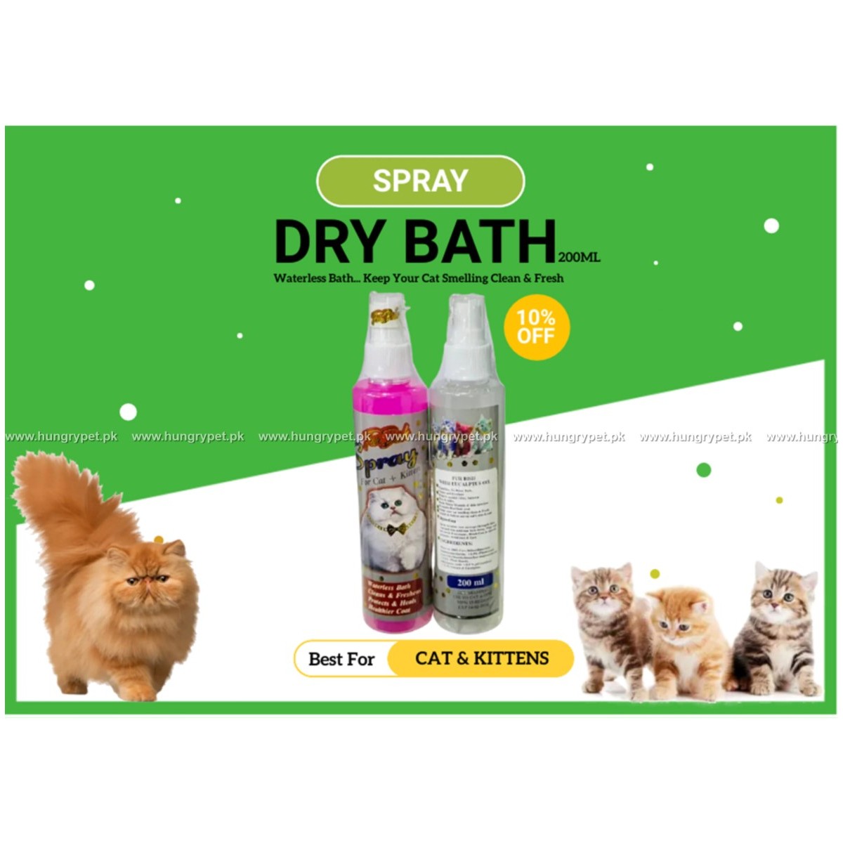 dry bath for cats