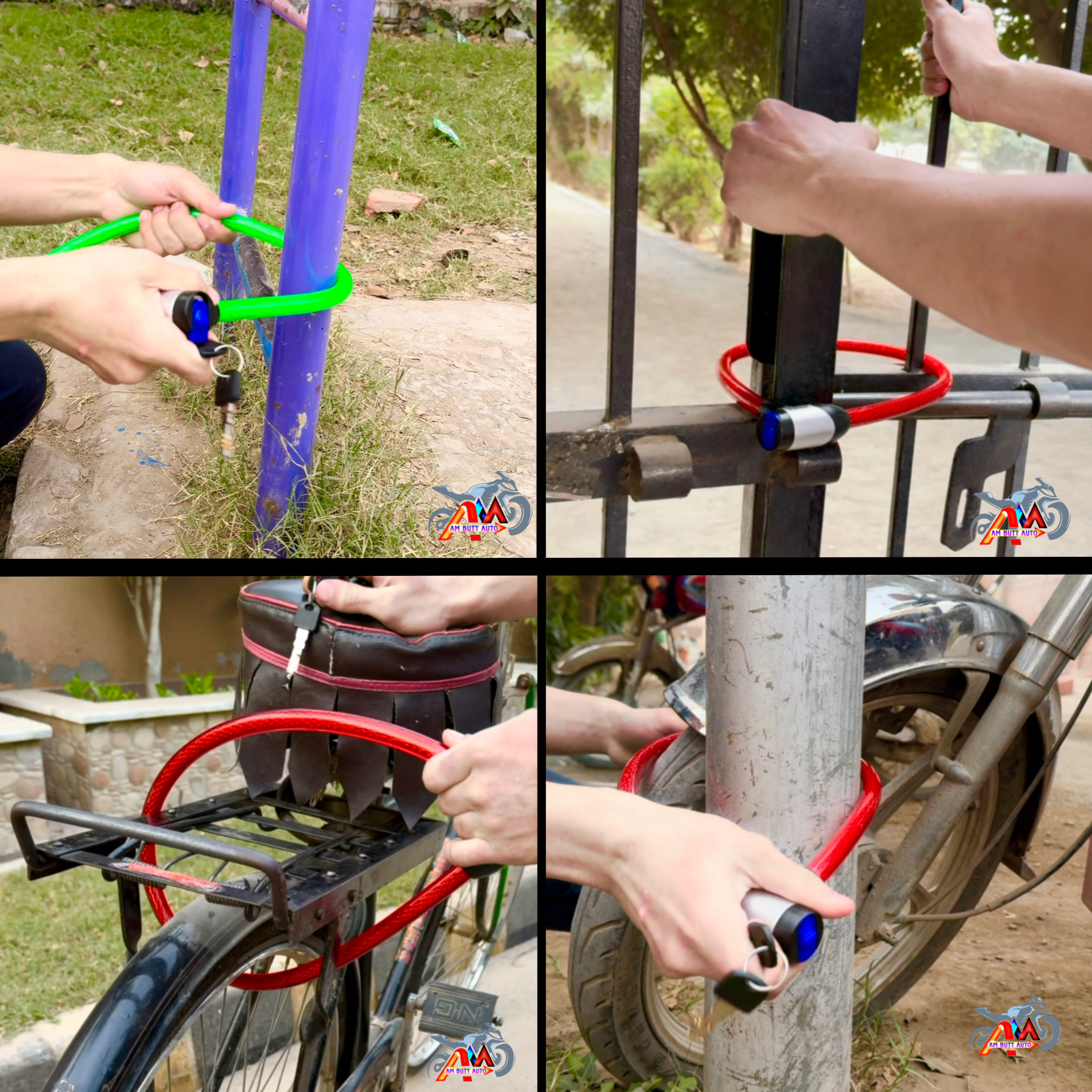 Cable Lock For Bike Heavy Duty safety lock for Motorcycle/Bicycle Steel wire computer key imported Lock