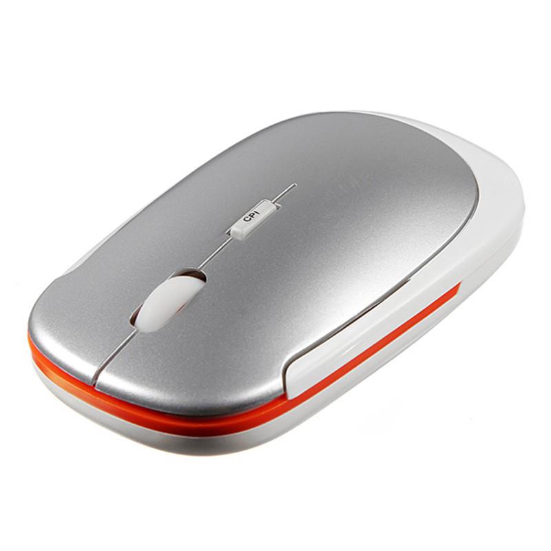 Ultra-thin Wireless Mouse Bluetooth Mouse 2.4ghz Adjustable 1600DPI Ergonomic Computer Silent PC Gamer Desktop Laptop