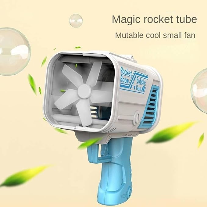 Bubble Machine Gun, 32 Holes Bazooka Bubble Machine Blower, Automatic Bubble Maker with Lights for Birthday Party Wedding Summer Outdoor Activities