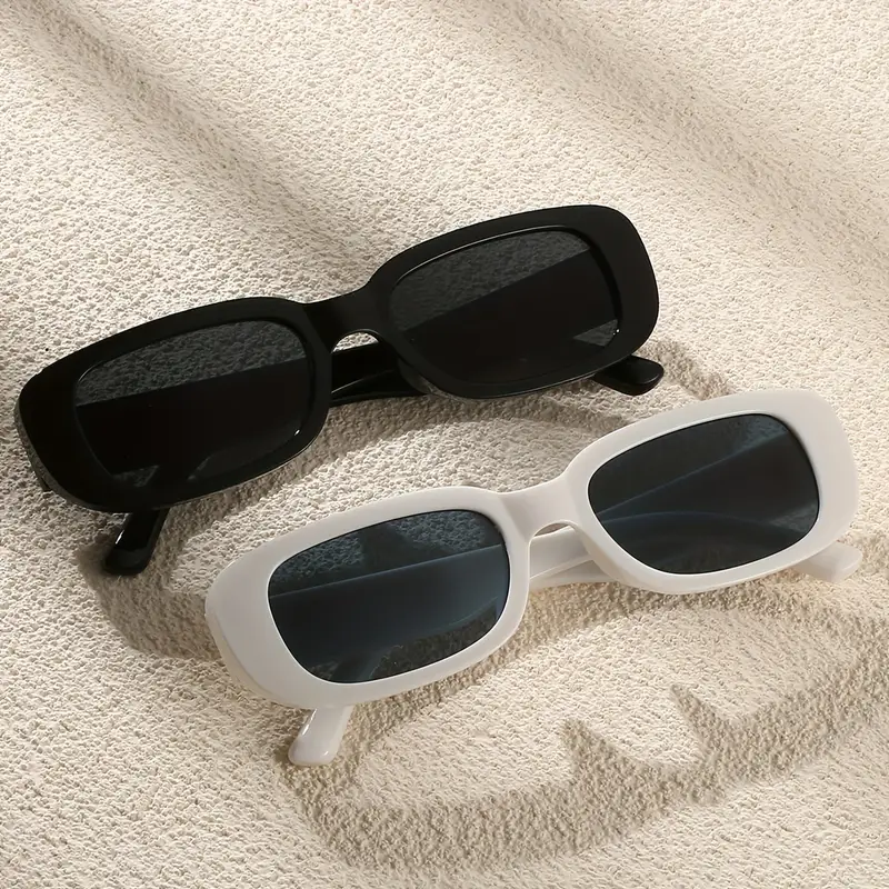 UrbanHive.PK - Trendy Vintage Oval Face Sunglasses For Men and Women With Popular Colors - Fashionable Square Frame Eyewear Sun Glasses For Girls and Boys – Vintage Rectangle Sunglasses For Women - Retro Driving Shades for Ladies