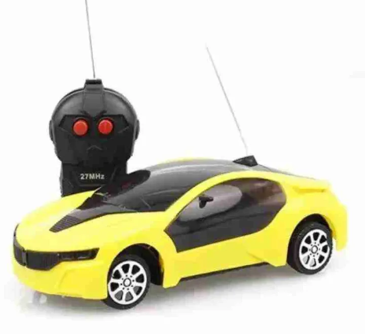 Colourful Minds Remote Control Car for Kids | Rechargeable RC Toy Car with 3D Flashing Lights | Red Remote Control Car for Boys & Girls Age 3+ | Best Gift Toy Car for Children | RC Vehicle for Indoor Fun & Racing