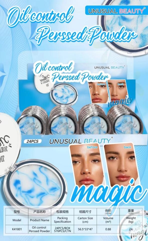 Oil Control jel Face Pressed Powder, Jelly Pressed Powder Face Makeup Setting Powder, Powder Free Delicate and Skin-friendly, Flawless Matte Long Lasting Finishing Lightweight Waterproof Face Cosmetics