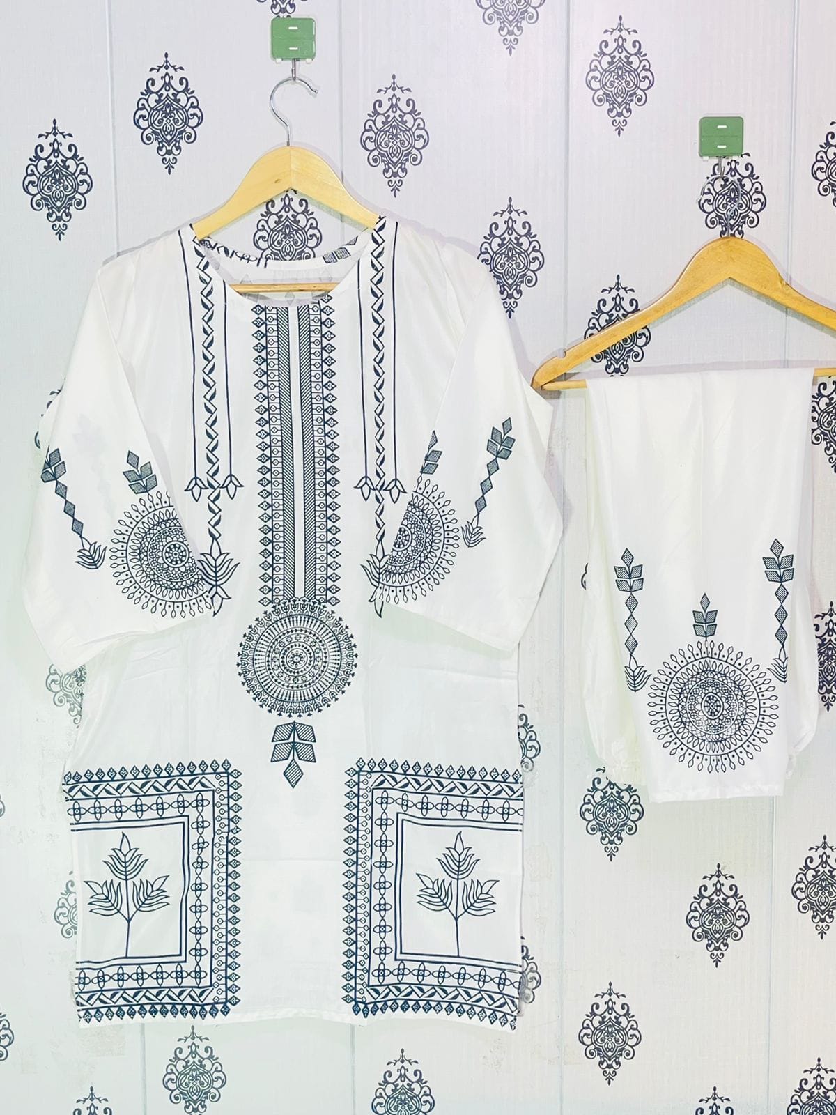 New stylish collection 3D printed stitched 2pc suit for girls and women.