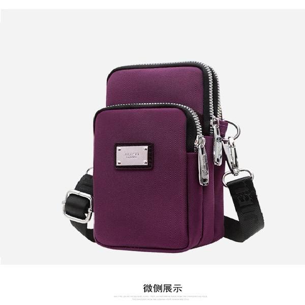 Balloon Nylon Mobile Phone Crossbody Bag – 3-Layer Wallet