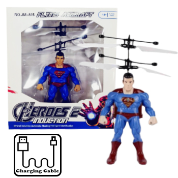 Rechargeable Flying Different Hero Characters Light up Drone for Indoor and Outdoor Games Flying  Sky Heroes For Kids