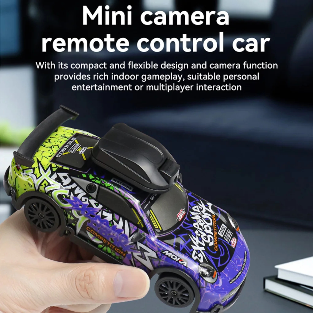 KIDDO KASTLE -  Remote Control MOKA 1:32 RC Drift Car with WiFi Camera | 2.4GHz 4WD 20KM/H High-Speed Racing Car with Replaceable Drift Tires, Road Blockers & USB Rechargeable Battery | Assorted Bus & Sports Car Models