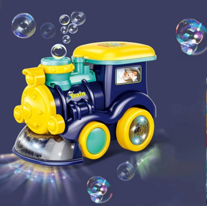 Cartoon Train Bubble Music Toy For Boys Girls