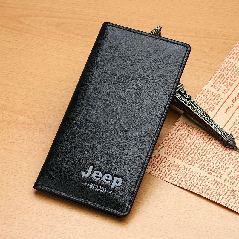 Baellerry Wallet for Men – All-Season PU Leather Business Long Zipper Clutch with Large Capacity & Card Holder