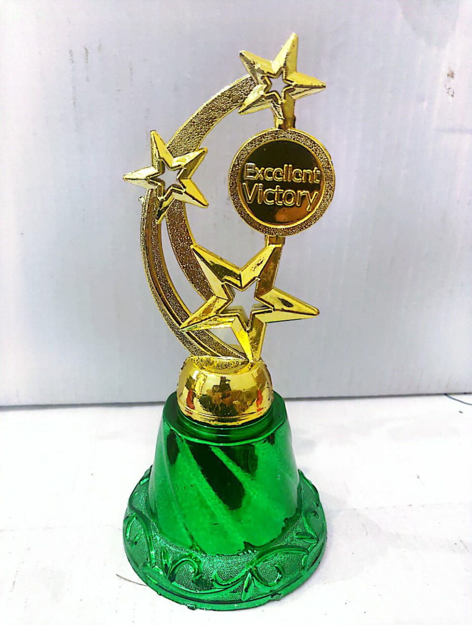 best award golden trophy cricket/football/hockey/school achievements.size is 11" ,7.5',6 inches
