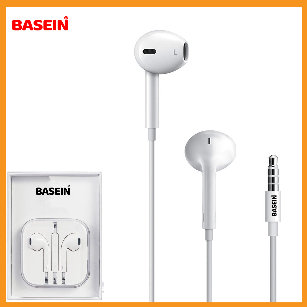 Headset 3.5mm Handsfree Earphones Headphones - Handfree - Gaming earphone - Handsfree - earbuds - Headphones with Mic Dual Earpieces Compatible for All Mobile