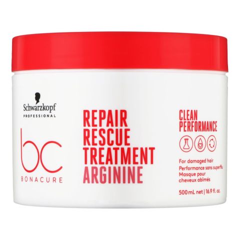 BC Bonacure Repair Rescue Arginine Treatment Masque, For Damaged Hair | Hair Treatment Care | 500ml