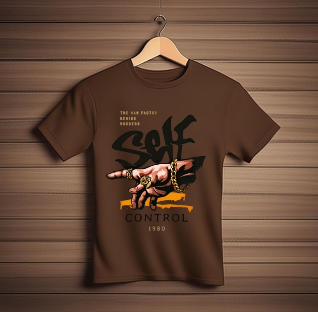 New Trendy Self Control Printed T.shirts For Men&Boys Summer Collection