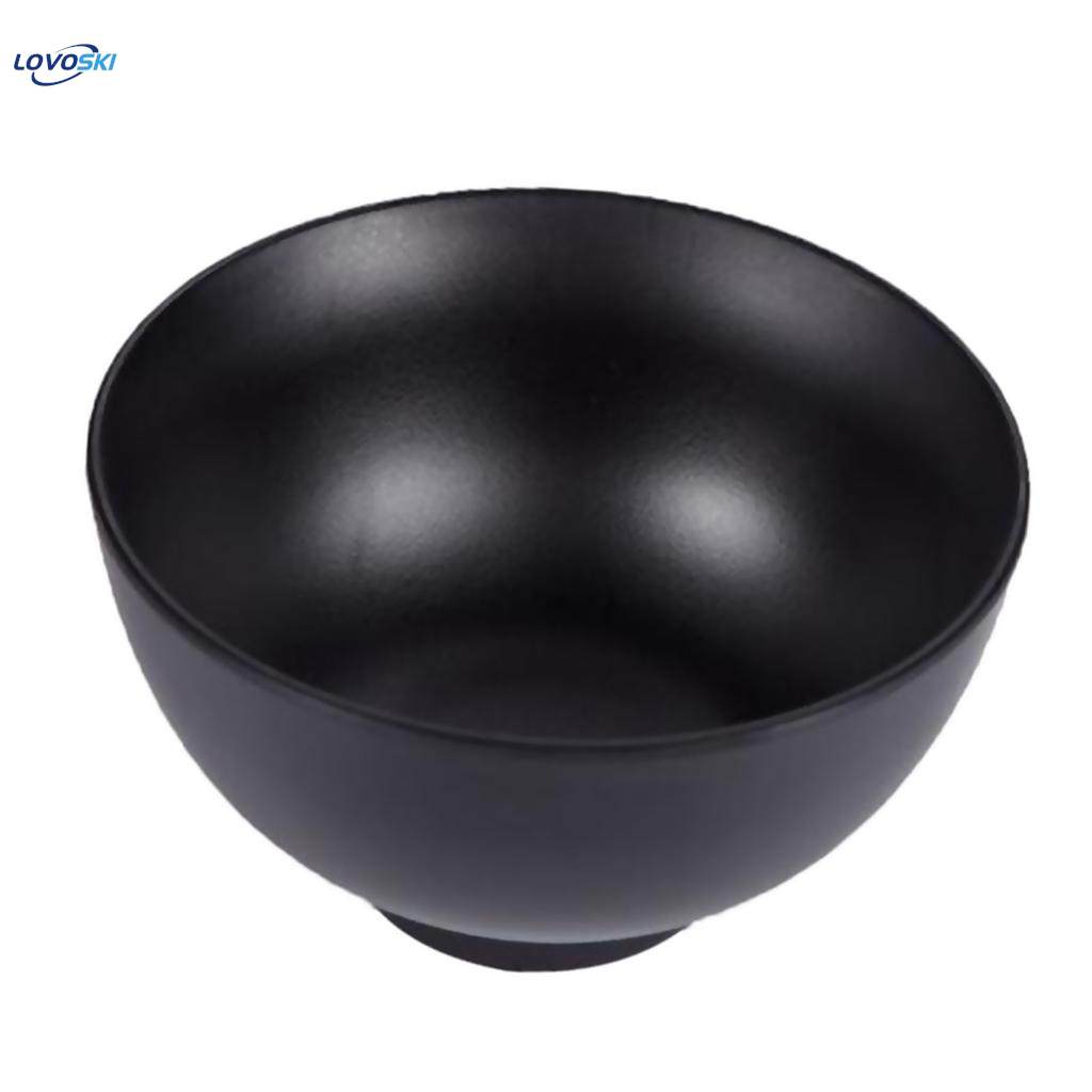 Danny Home Black Bowls With Food Grade For Soup Rice 8 Pcs 4.75 Inch