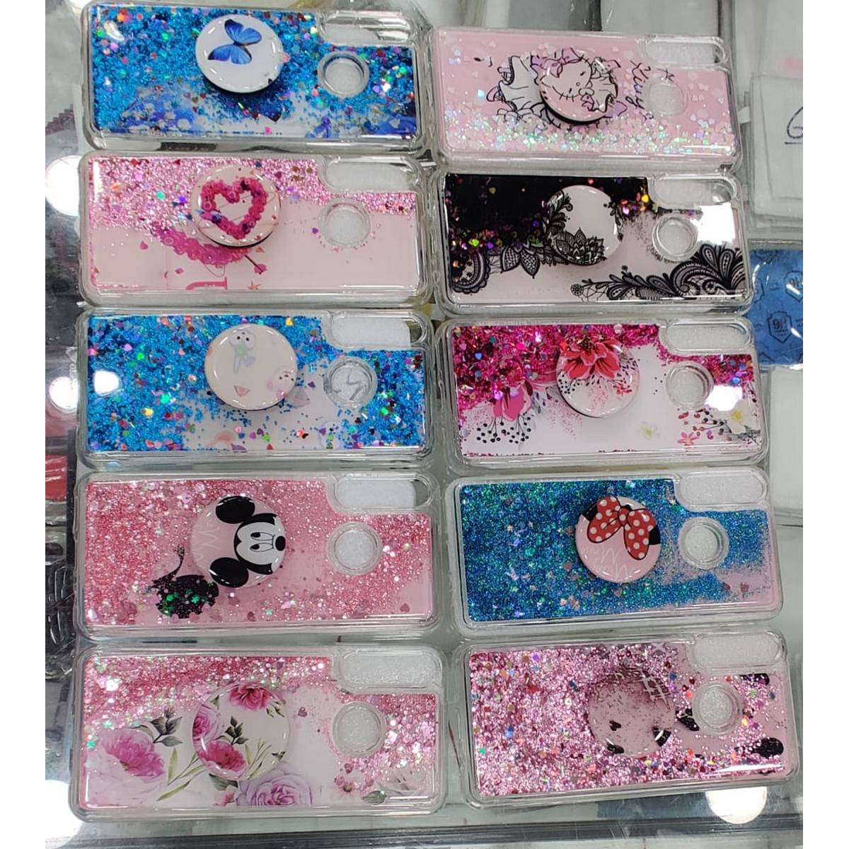 liquid floating glitter popsocket