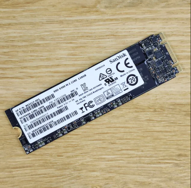 M.2 2280 128GB SSD Read Write Speed 6.0Gps For Laptops Used Branded