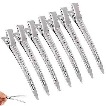 (12PCS) Best quality Hair Clips silver steel For Women and Men Duck Clips Hair Clip, Styling tools, Hair Grip Sectioning ,Salon-quality,