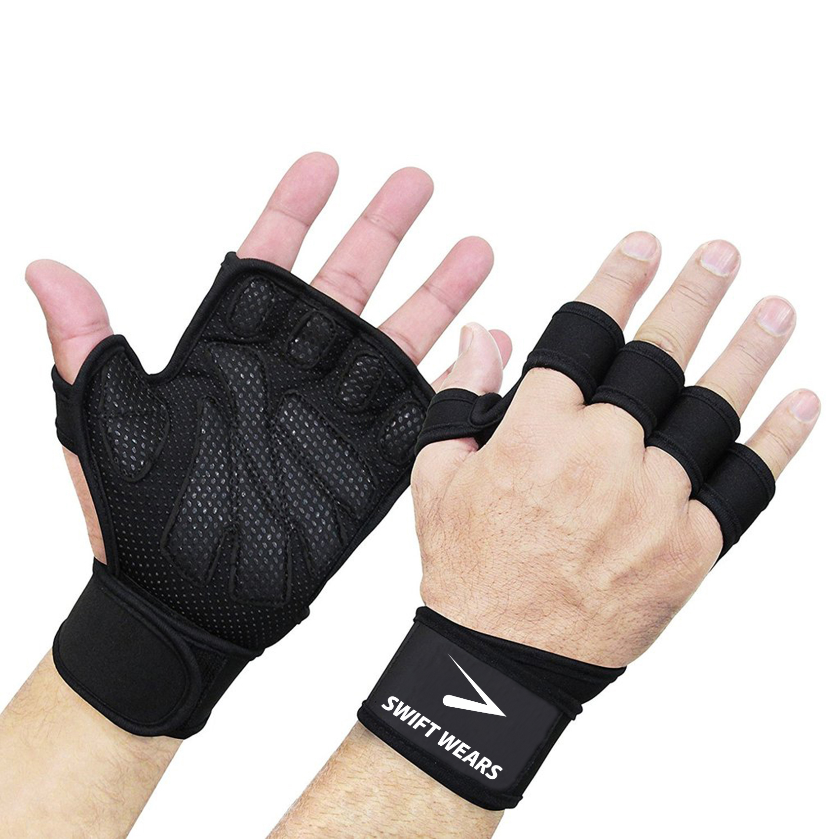 Swift Wears Weightlifting Gym Gloves for Workout, Weightlifting Gym Cross Training Pull Ups Exercise