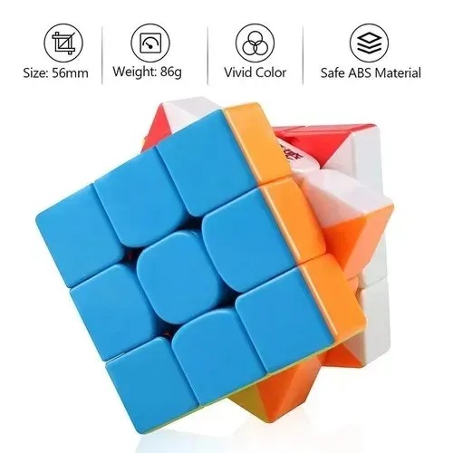 Rubik's Cube, 3x3 Magnetic Speed Cube, Super Fast Problem-Solving Challenging Retro Fidget Toy Travel Brain Teaser, for Adults & Kids Ages 8 and Up