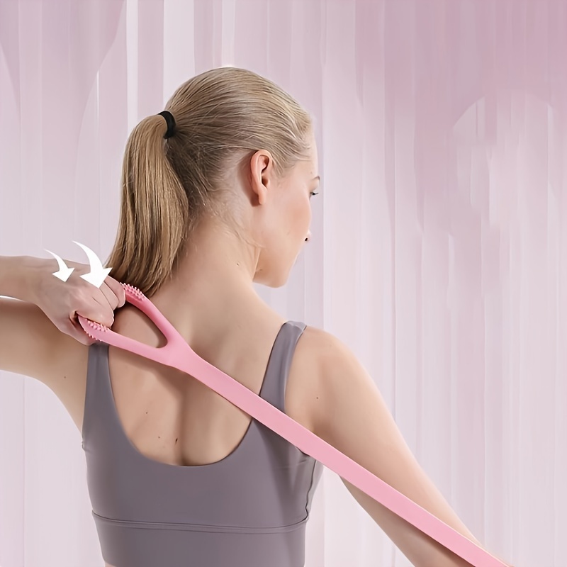 1pcs High-Elastic Resistance Bands for Fitness & Elastic Yoga Resistance Band for Back Stretch - Exercise - Multifunctional Figure 8 Chest Expander with Non-Slip Massage Handles for Home & Gym Workouts