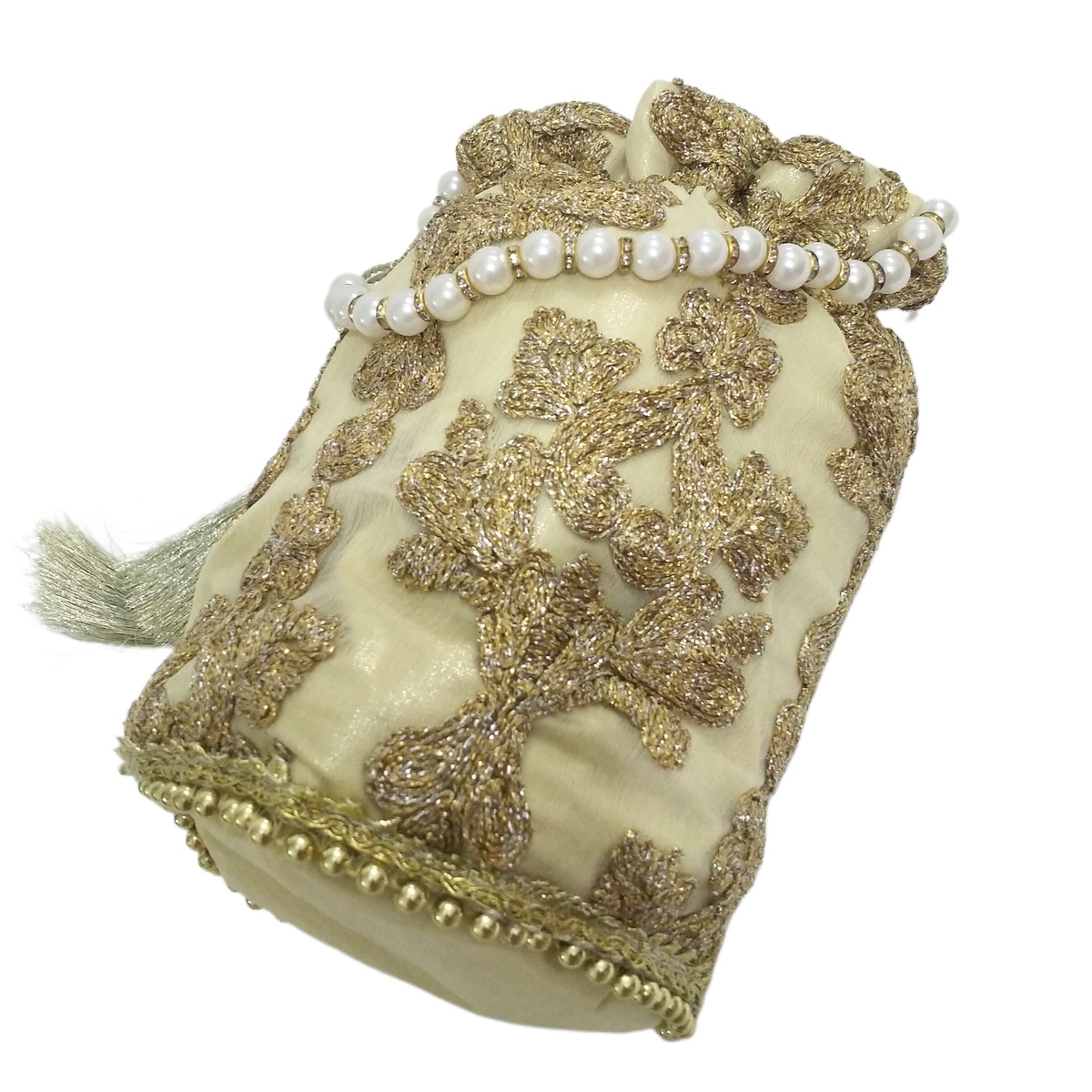 Handmade Traditional Potli Clutch Bag Embroidered Wedding Handbag for Women Gift