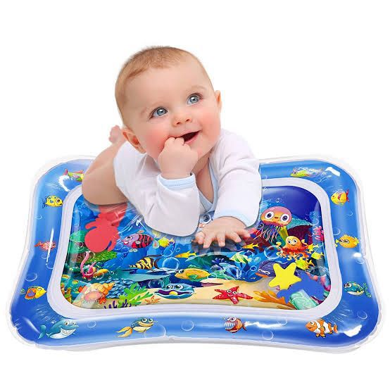 Baby Water Playing Mat | Infant Tummy Time Mat | Soft Inflatable Water Play Mat for Babies | Baby Learning and Fun Mat | Comfortable Baby Tummy Time Water Pad | Safe and Soft Baby Tummy Time Mat