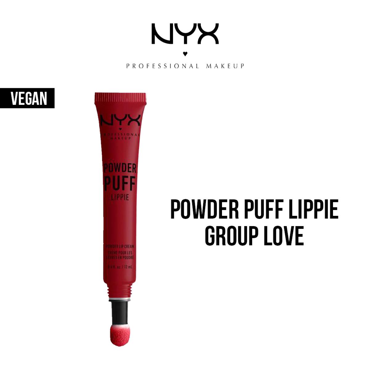 NYX Professional Makeup - Cosmetics Powder Puff Lippie Lip Cream Liquid Lipstick Group Love