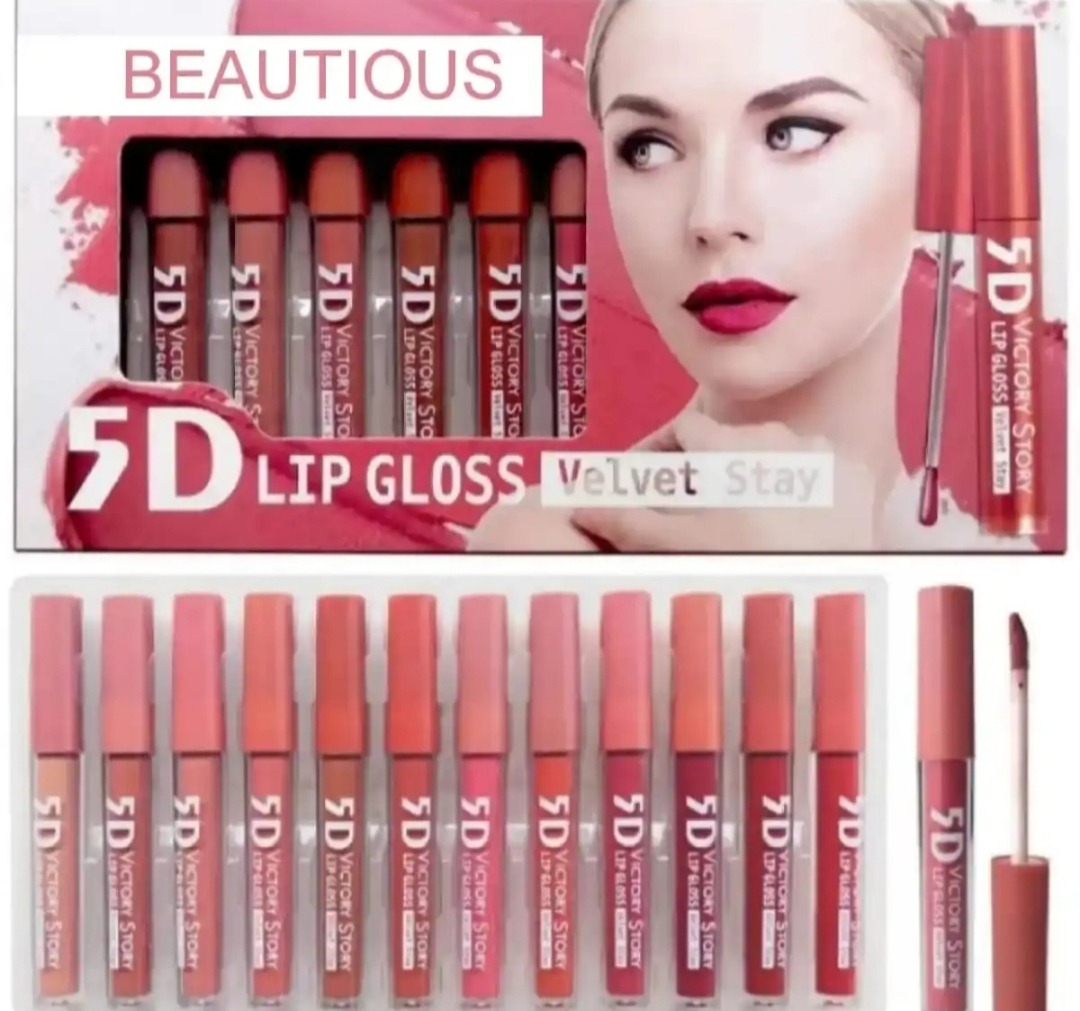 6Pcs Nude Makeup Lipstick Liquid Velvet Matte Gloss Lip Red Lipstick Nude Women Long Lasting Waterproof Beauty Cosmetic Kit