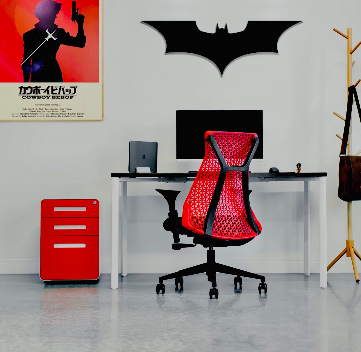 ZF 3D Batman Led Wall Lamp Wooden ZRK 7mm Thickness - Gaming Decor - ZF Tycoon room decor - Color Black