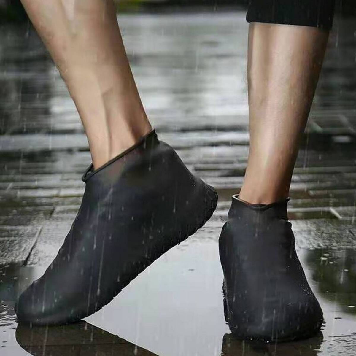 Waterproof Shoes Cover Rain, Waterproof Rain Boots Cover Anti Slip Washable Reusable for Family&Ladies &Children