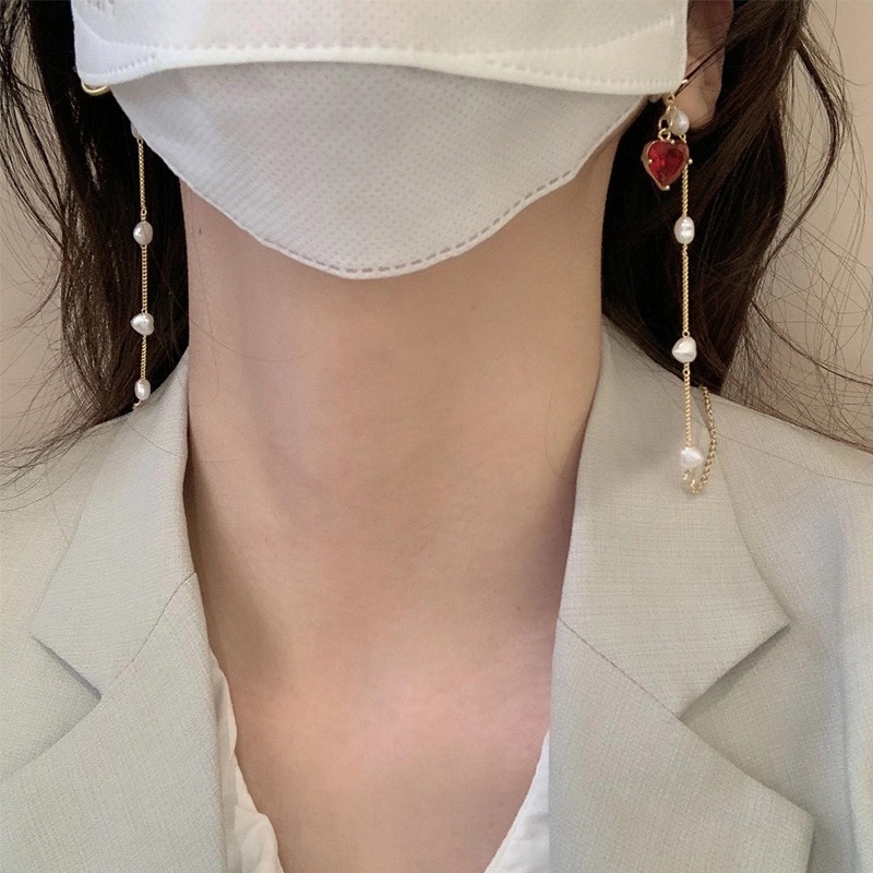 1pc Delicate Glasses Hanging Strap Fashionable Face Mask Antilost