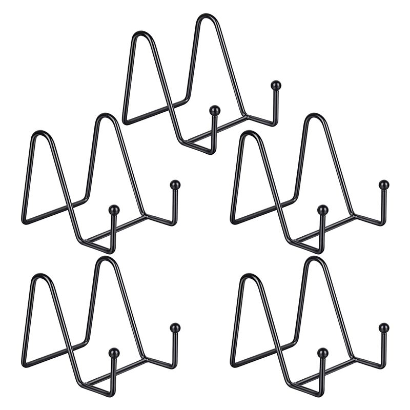 Dhrs Plate Stands Compatible With Display Black Iron Easel Holder