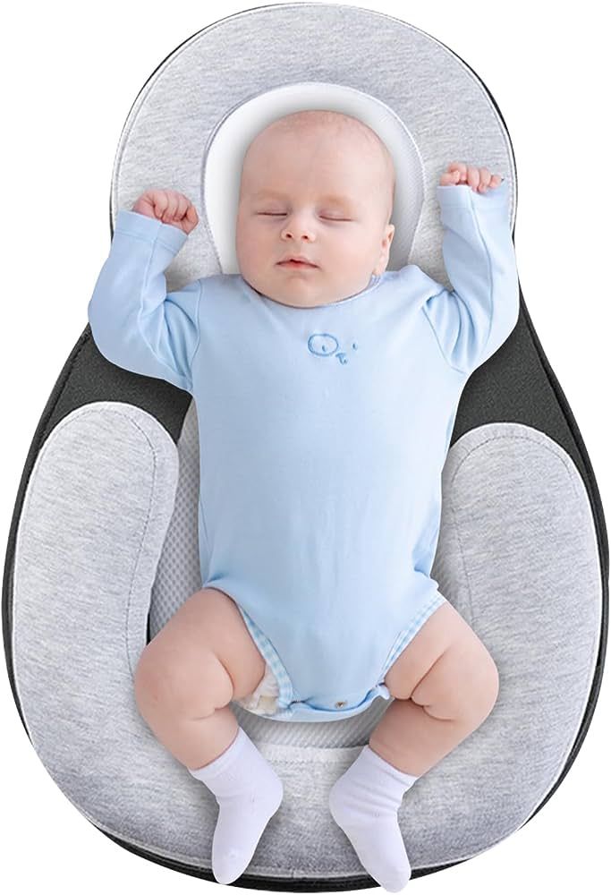 Baby Sleep Positioner - Safe &Amp; Comfortable Sleeping Aid Reduce Rolling And Improve Sleep-Soft And Supportive -Baby Sleep Aid Cushion-Safe Sleep For Babies