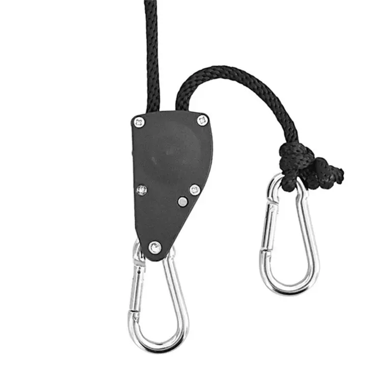 Adjustable 3/8 inch Lanyard Hanging for Tent Lamp Hanger Lifting Pulley Hook