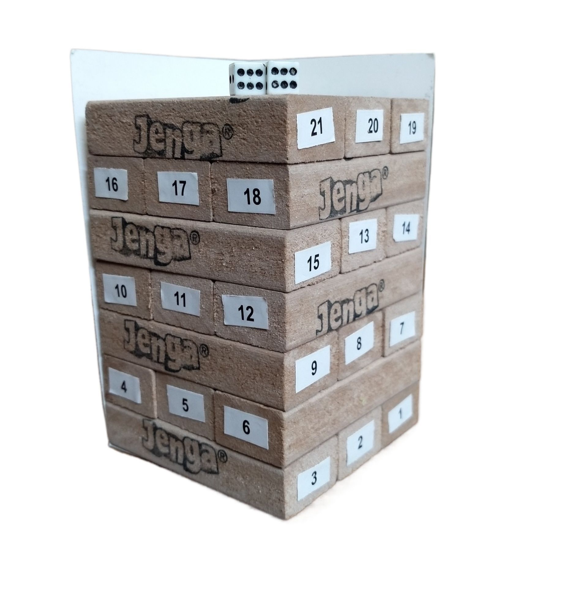 Classic Hasbro Gaming Jenga Tower Wooden Blocks Game 54 Pcs Pieces - Wood Toy.