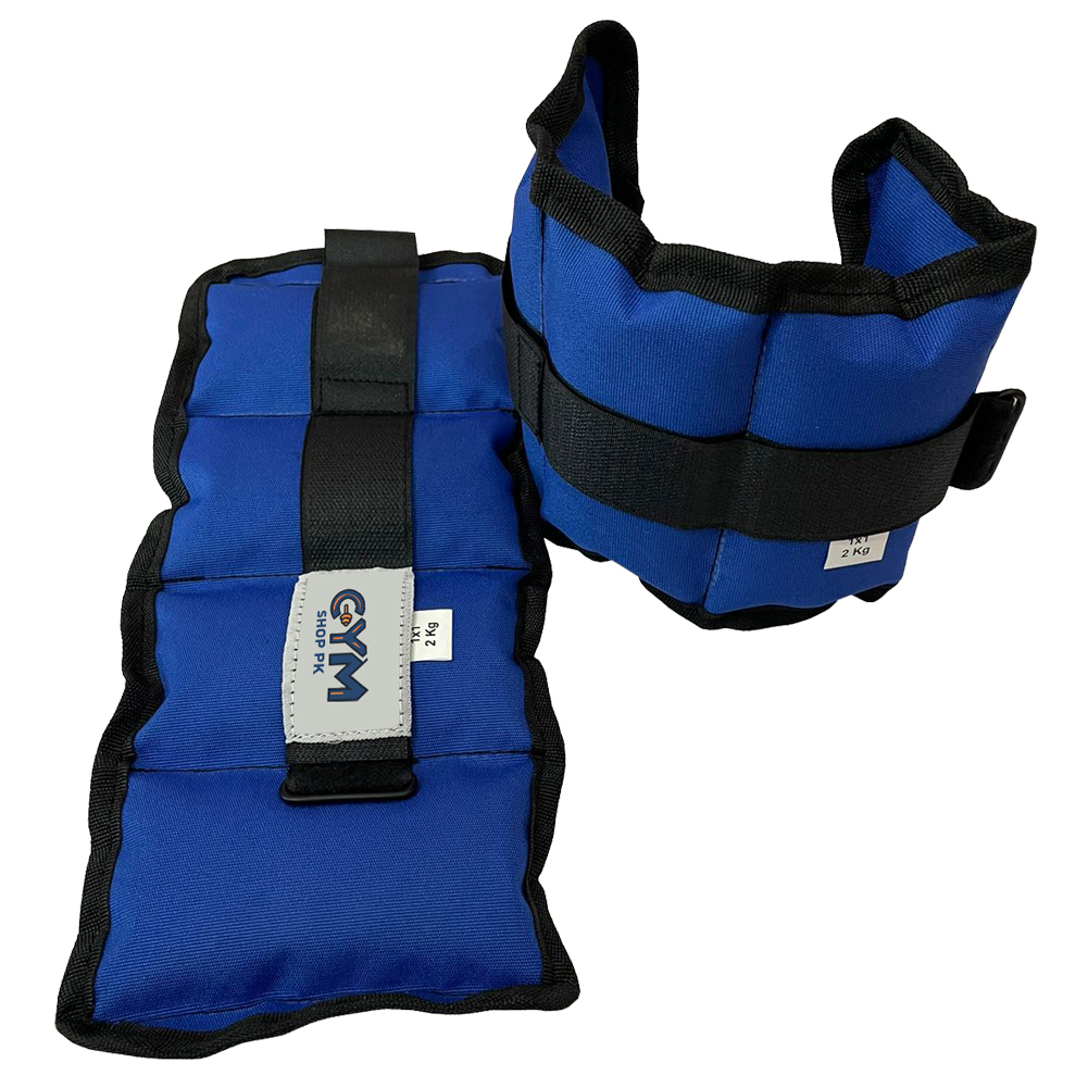 ankle weights 2Kg Pair for Fitness, Running, Walking, Gym & Home Workouts By GYM SHOP PK