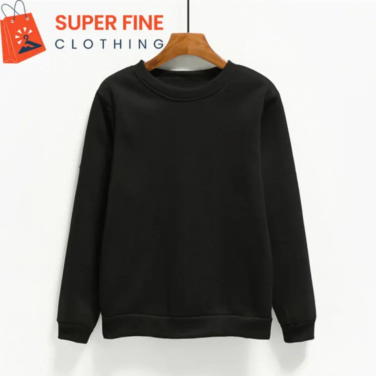 Plain black sweatshirt online women