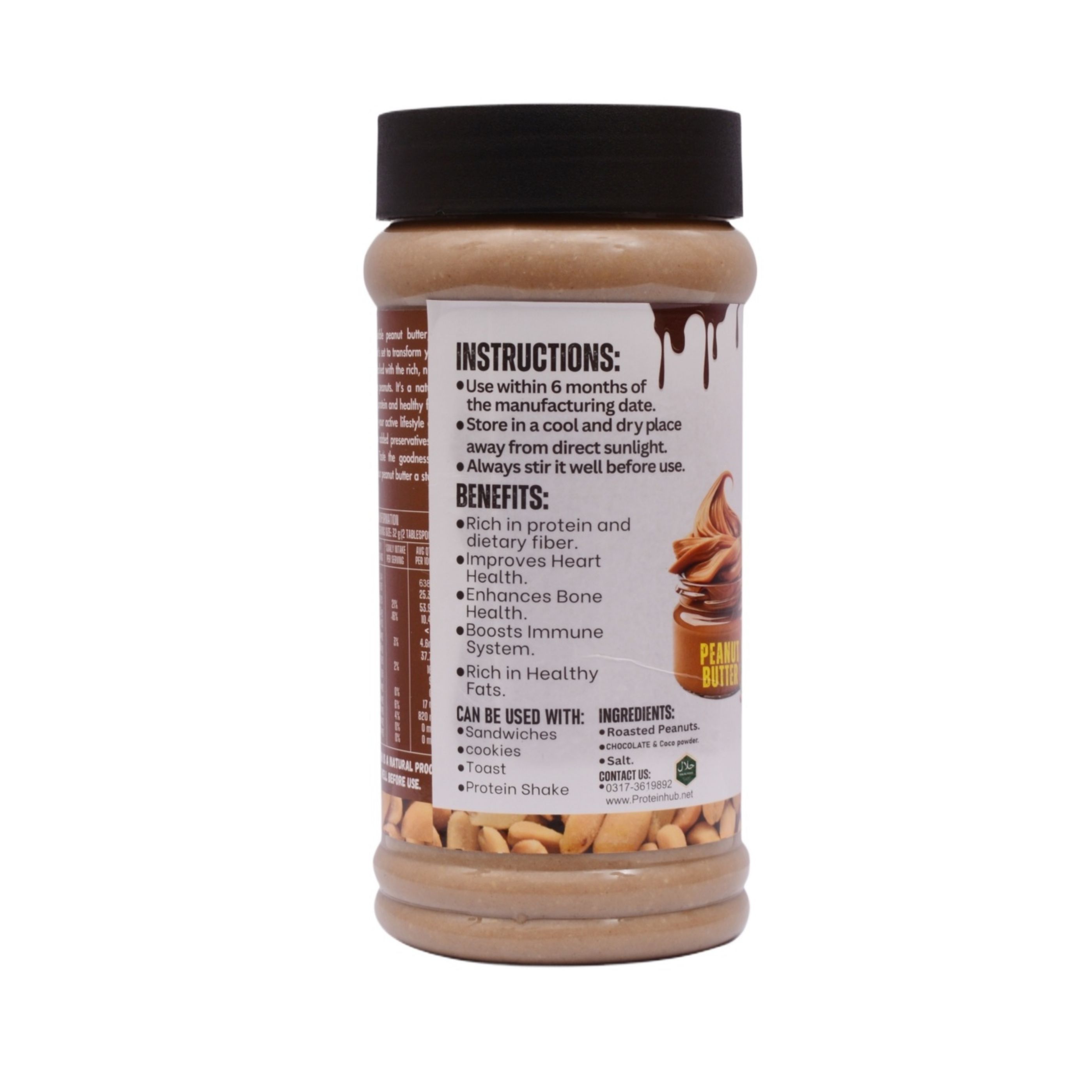 Protein Hub Chocolate Peanut Butter - 1000 gm ( 1KG )
