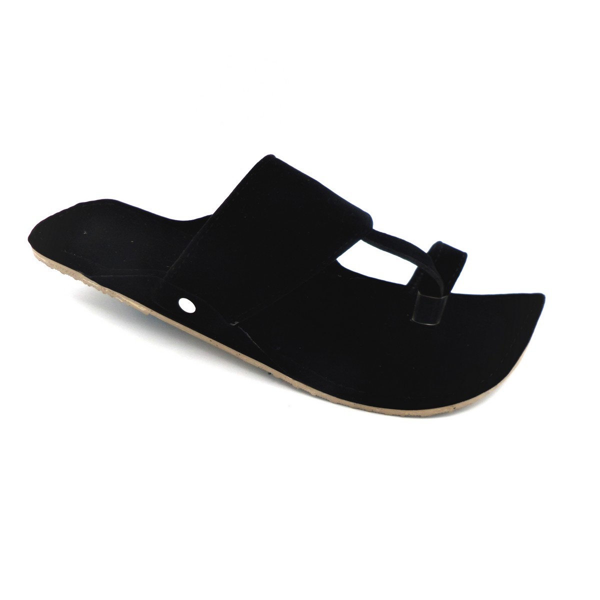 Black Velvet kolapuri chappal for Men GKP1