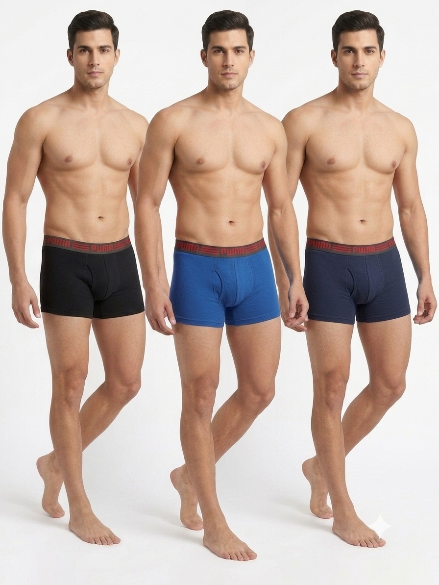 Premium Men's Cotton Boxer Trunks | Soft, Breathable & Comfortable Innerwear | Stretch Fit Underwear | Pack of 1/3/6 | Random Colors | Size M-XL