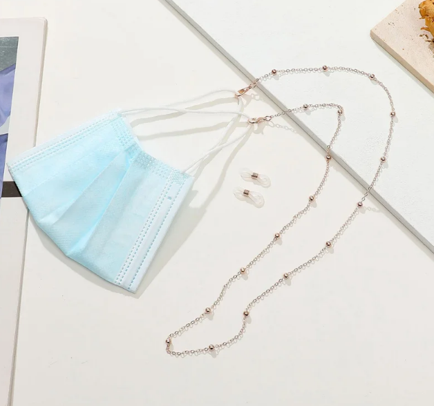 Fashion Beaded Glasses Chain For Women Summer Daisy Flower Beads Hangs Mask Strap Handmade Necklace chain